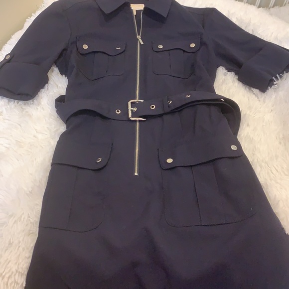 Michael Kors 4 pocket dress belted dress size smal - Picture 5 of 6